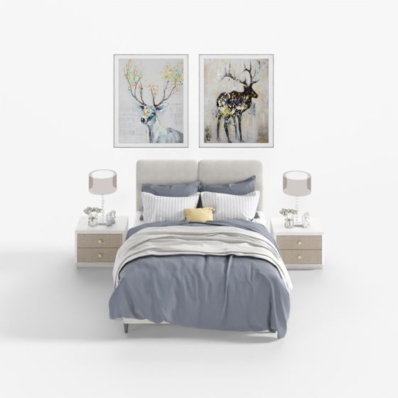 Cozy Retreat Bedroom 3D model