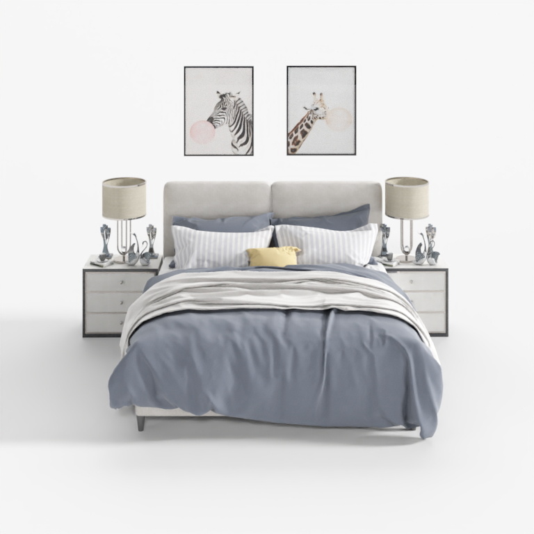 การรวมเตียงผ้าสำหรับผู้ใหญ่สไตล์โมเดิร์น