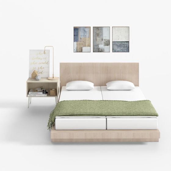 Modern Minimalist Bed 3D model