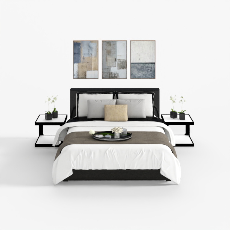 House cow-master bedroom-bed 1009 combination