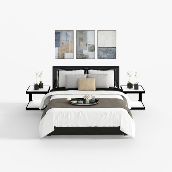 Urban Bedroom 3D model