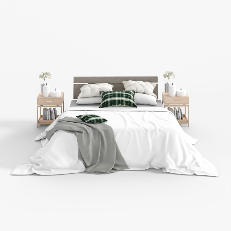 Yi Xiao Linea - Tessuto Grigio - Combinazione Letto