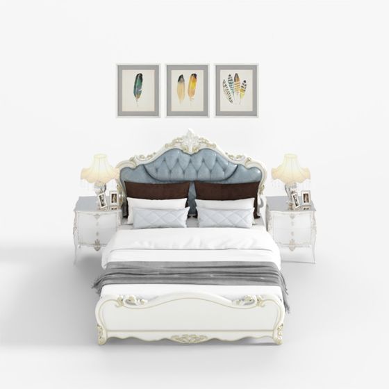 Royal Bed 3D Model