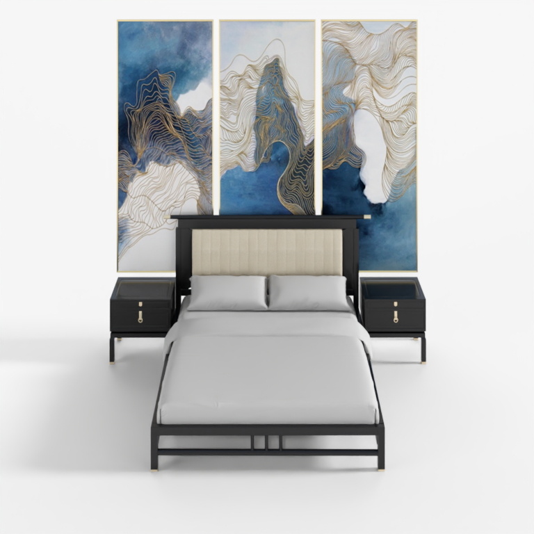 Urban Elegance Bed Frame 3D model