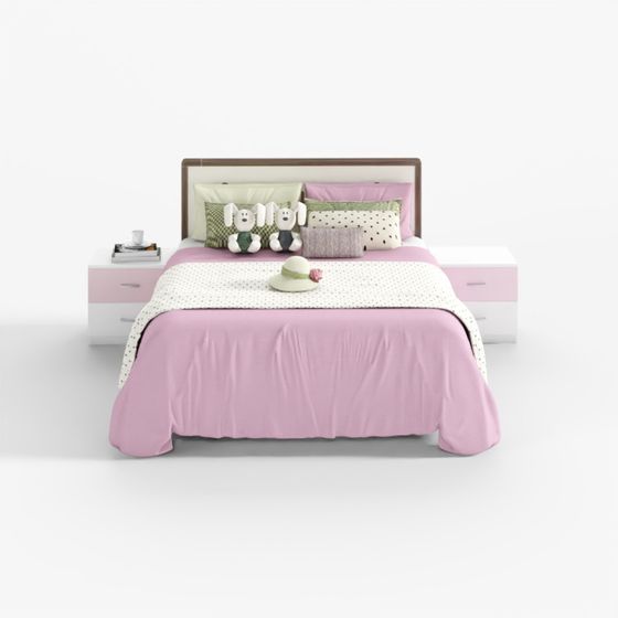 Stylish Low-Poly Bed 3D model for Cozy Interiors