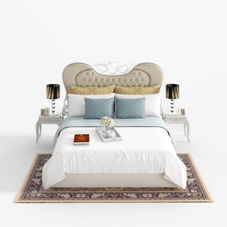 Luxe Bedroom Set 3D model