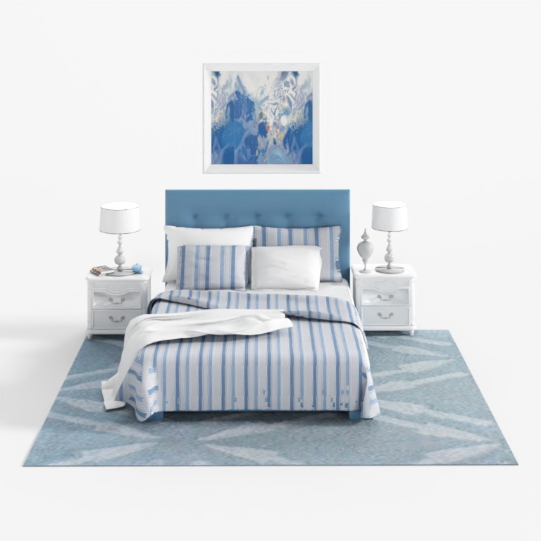 Mediterranean furniture Boys Girls bed composition bed compositi