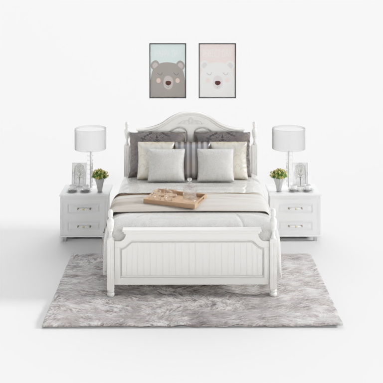 Rafi Manny kết hợp giường đôi phong cách Hàn Quốc