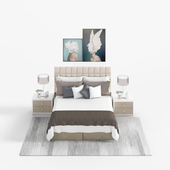 Urban Retreat Bedroom 3D Model