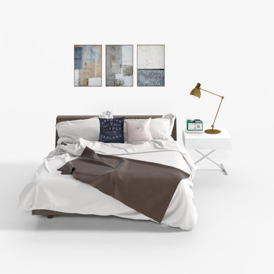 Modern Bedroom Set 3D model