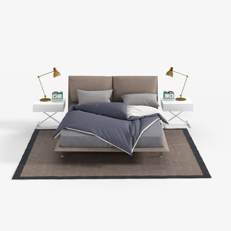 Combinaison de lit en art textile moderne minimaliste