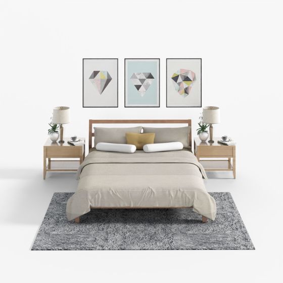 Modern Bedroom Set 3D model