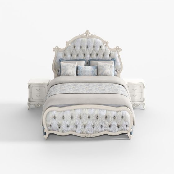 Royal Elegance Bedroom Set 3D model