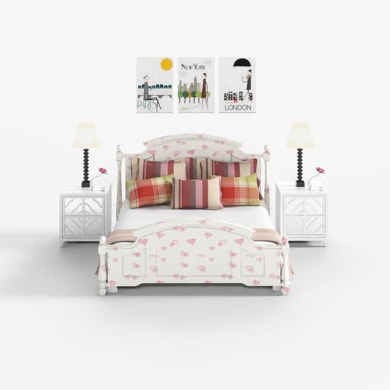 Dreamy Bedside Retreat 3D model