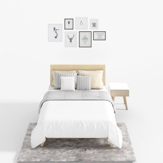 Cozy Retreat Bedroom 3D model