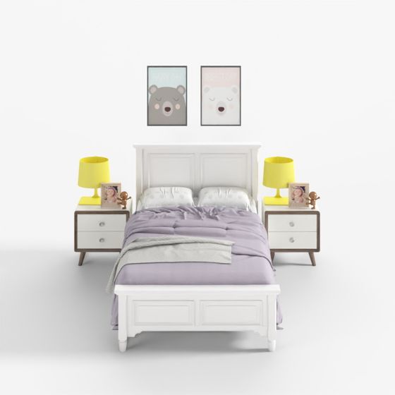 Cozy Bedroom Set 3D model