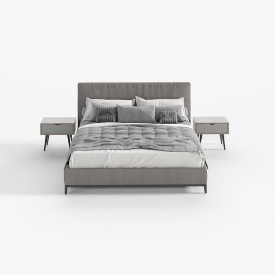 Modern Minimalist Bed 3D model