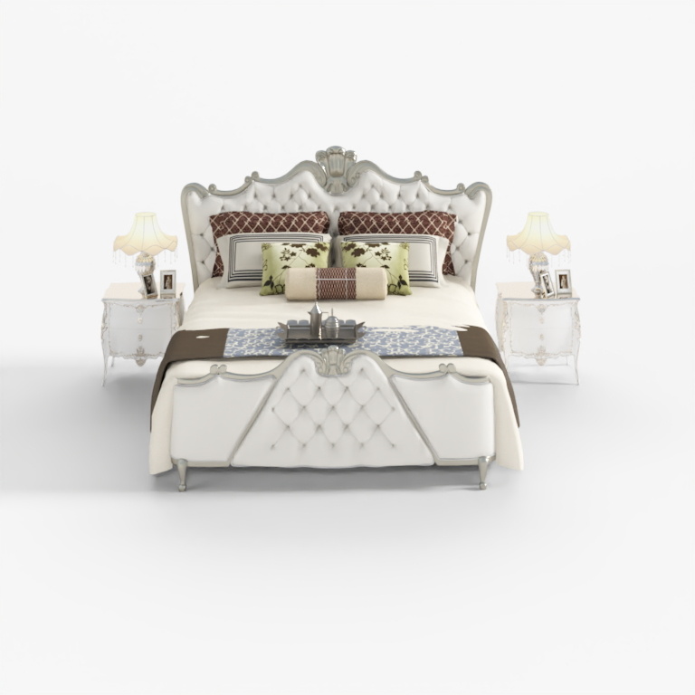 Combinaison de lit double en tissu de style européen