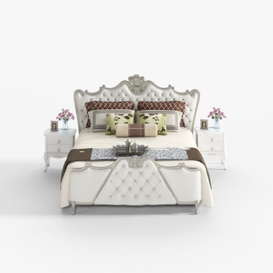 Elegant Bedroom Suite 3D Model