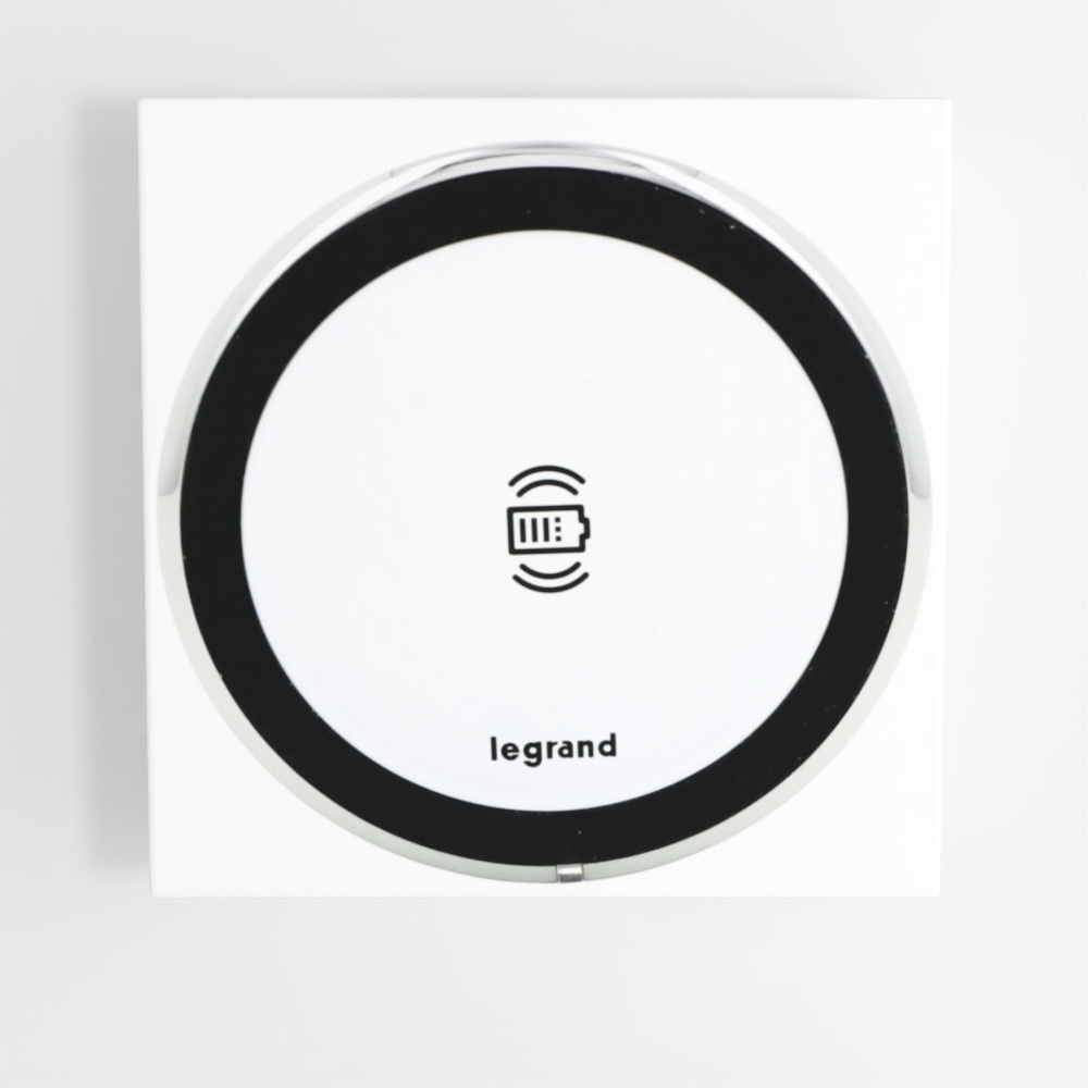 Mosaic™ - Round 15 W wireless charger, 80 mm diame