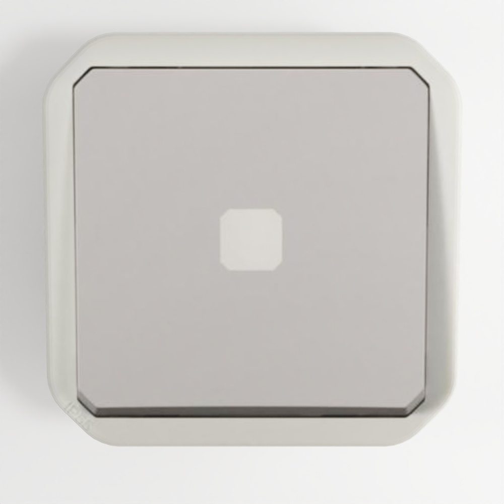 Plexo™ - Công tắc trễ thời gian có đèn - Xám - cơ khí