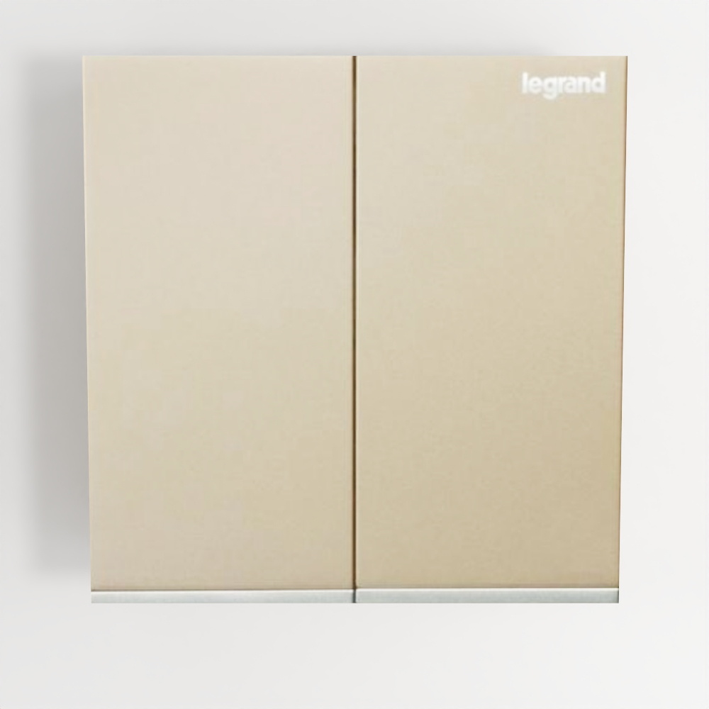 Galion - 2連 1路スイッチ 16AX - シャンパン