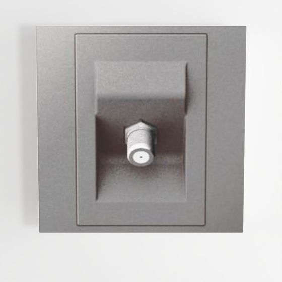 Mallia Senses - 1 Gang _F_ Type Terminal TV Socket