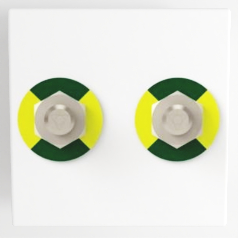 2 Equipotential Socket Antimicrobial - 2 Modules - White