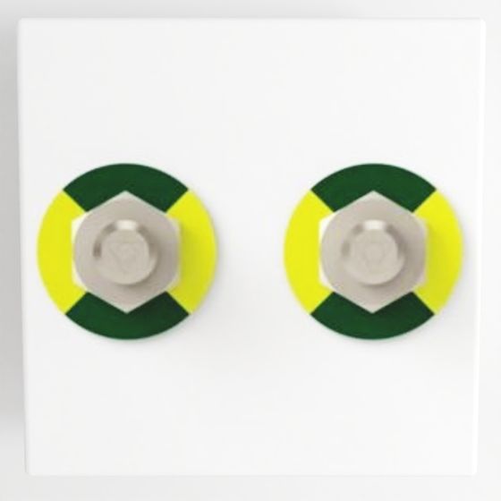 2 Equipotential Socket Antimicrobial - 2 Modules - White