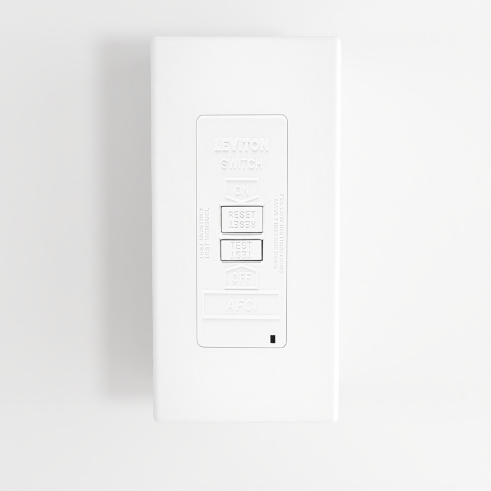 Cubierta ciega AFCI de 20 amperios con luz indicadora LED