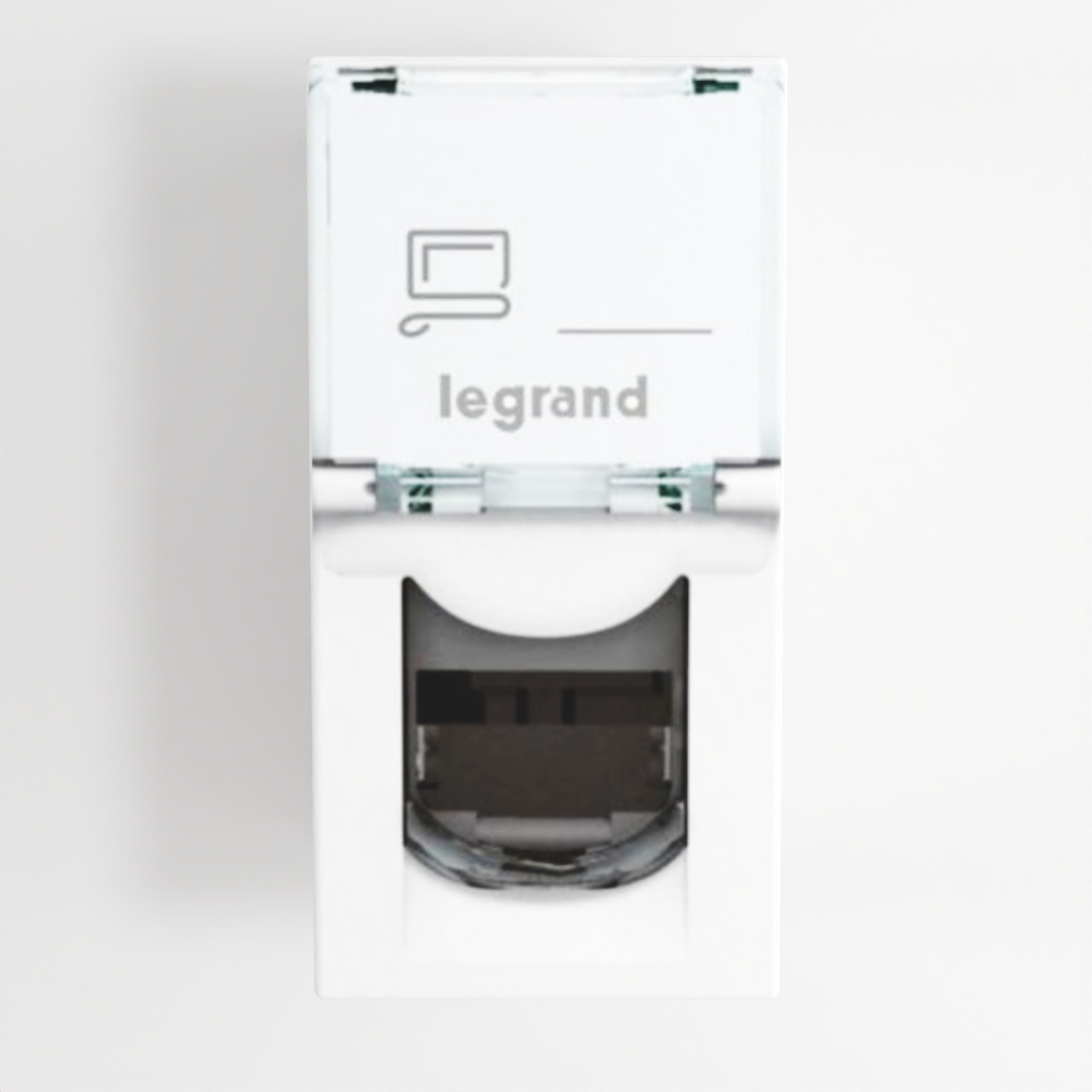 Mosaic™ - RJ45 socket category 5e UTP 1 module whi