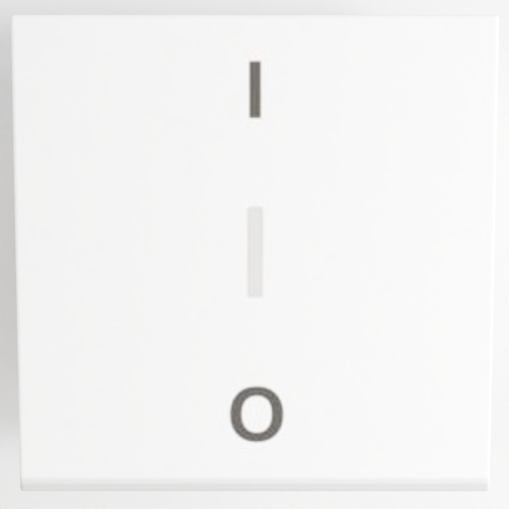 1路スイッチ 10AX ダブルポール EasyLED 2モジュール ホワイト