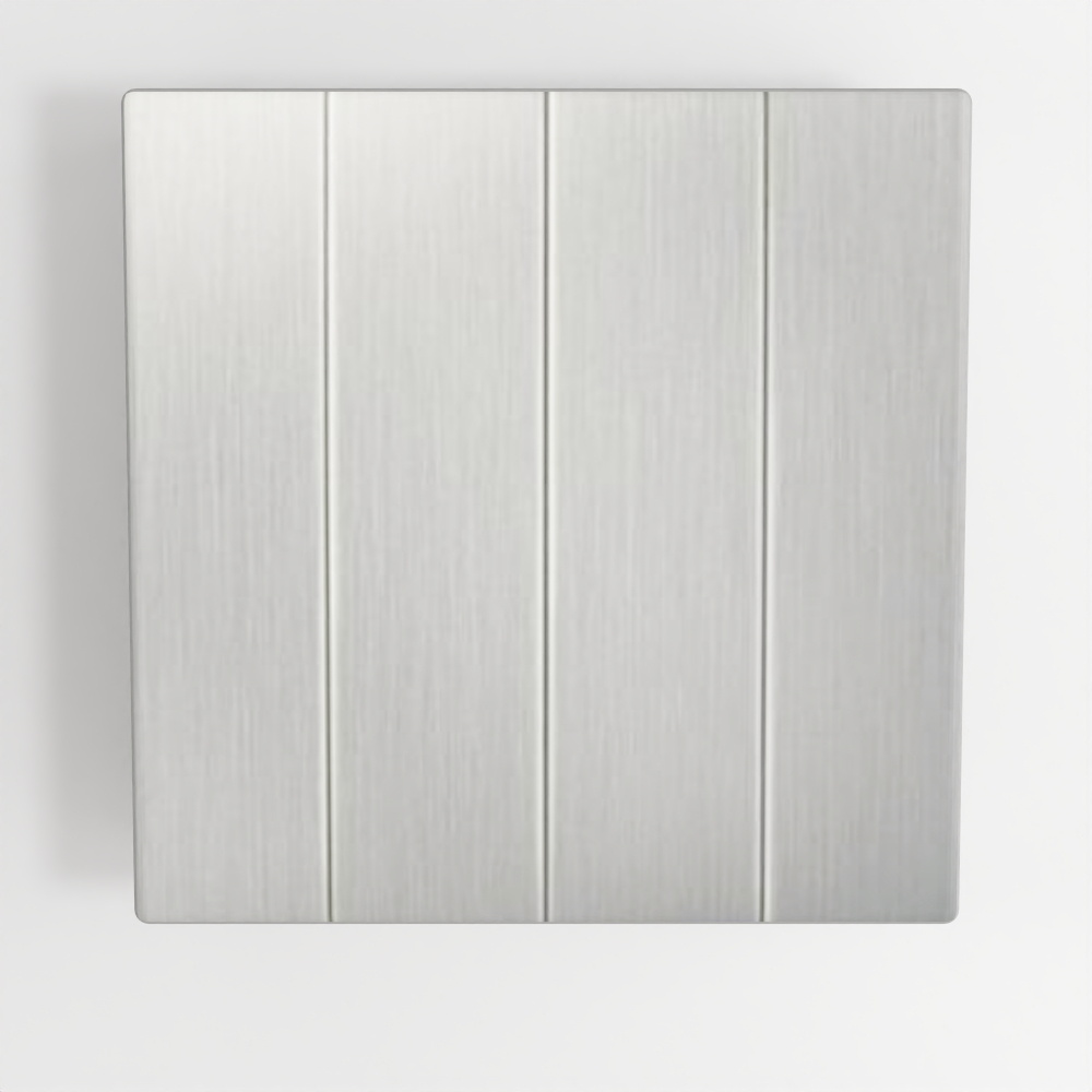 Mallia Senses - 4連 2路スイッチ 16AX - ブラッシュドメタル