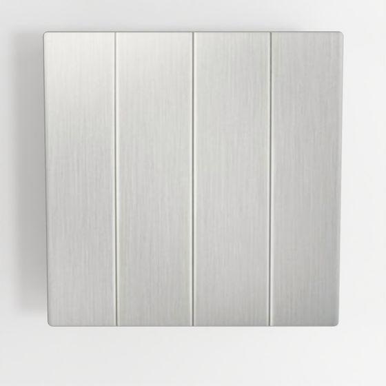 Mallia Senses - 4 Gang 2-Way Switch 16AX - Brushed