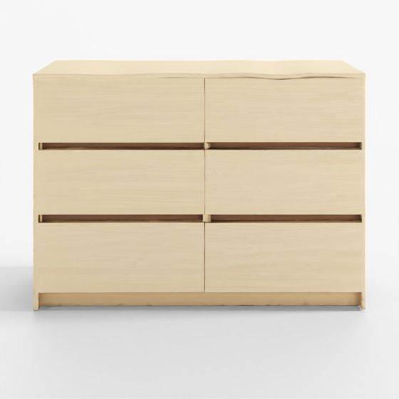 Casamia New Lime Wide Drawer Chest-Natural