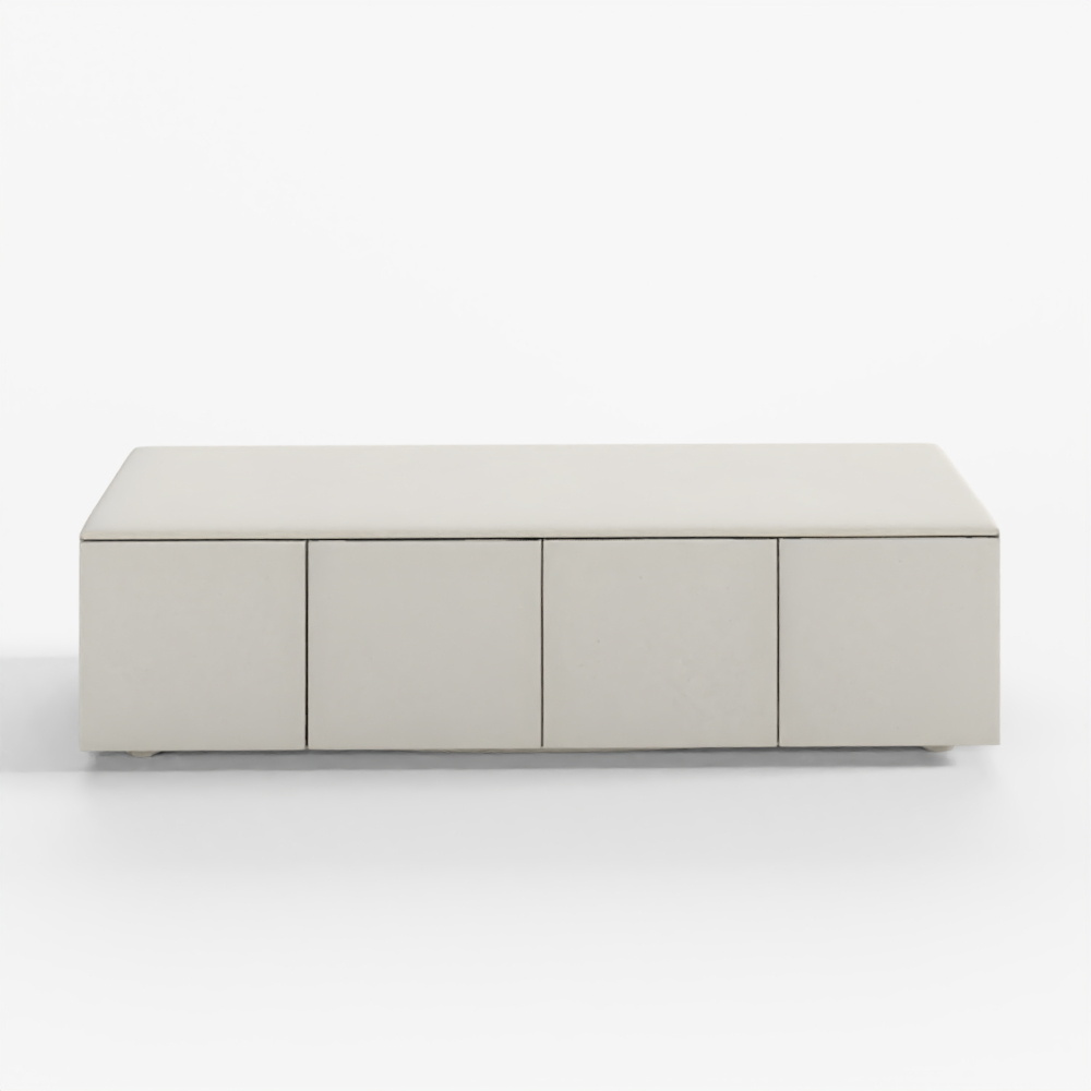 Casamia 뉴리네아 사틴유리 마블 거실장 2050