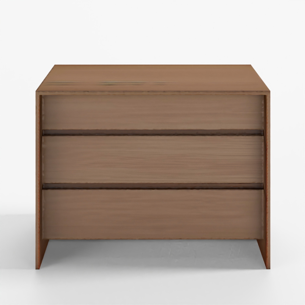 Casamia MK Wood 3-Tier Drawer Chest-Brown