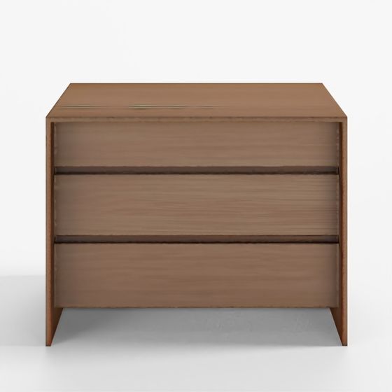 Casamia MK Wood 3-Tier Drawer Chest-Brown