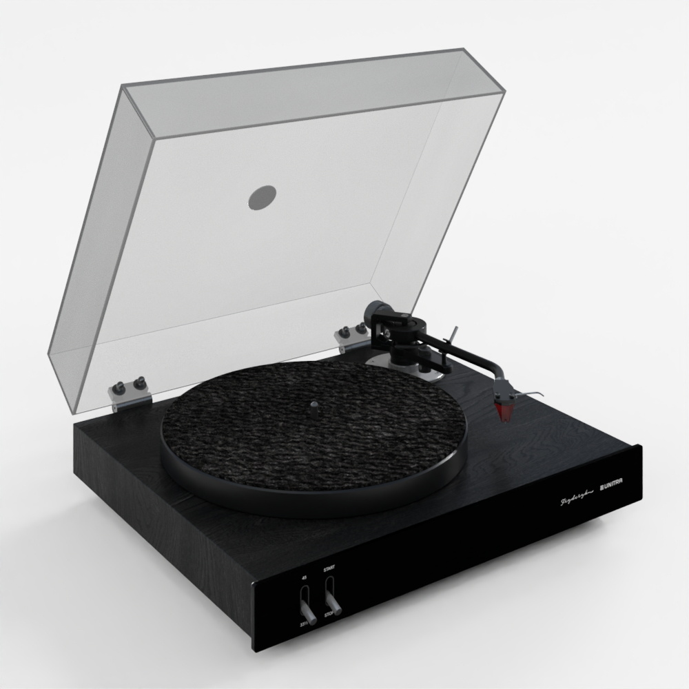 Pickup Turntable Ash Black