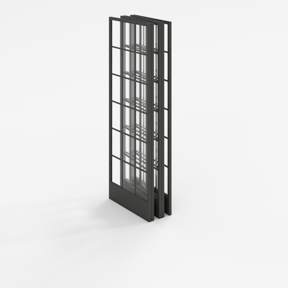 Puerta Plegable de Vidrio Vintage Wabi-Sabi