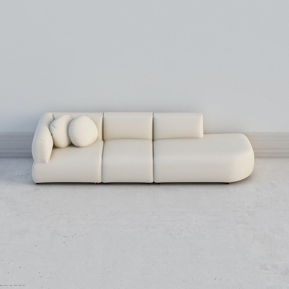 Sofa 3 Chỗ Ngồi Casamia Vienna Loại Ghế Dài Màu Ngà