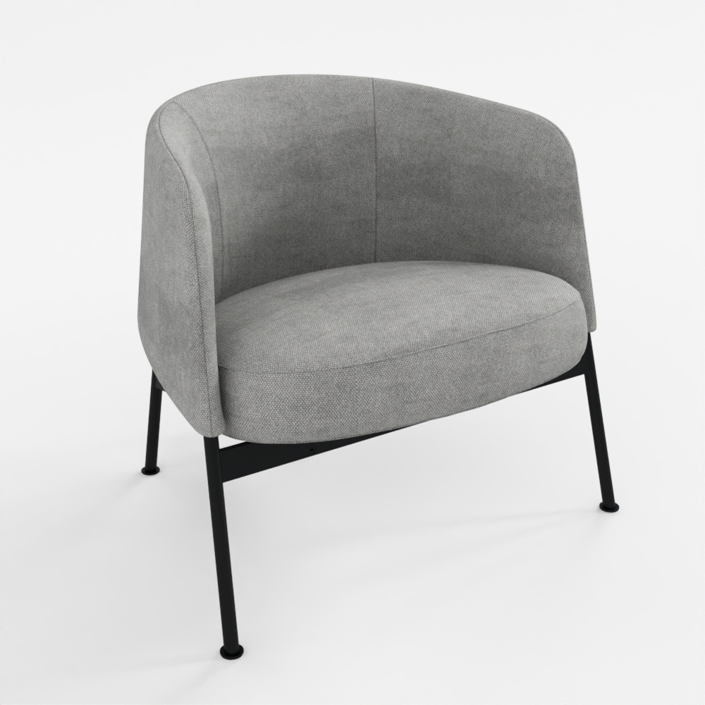 Collar Lounge Chair Metal