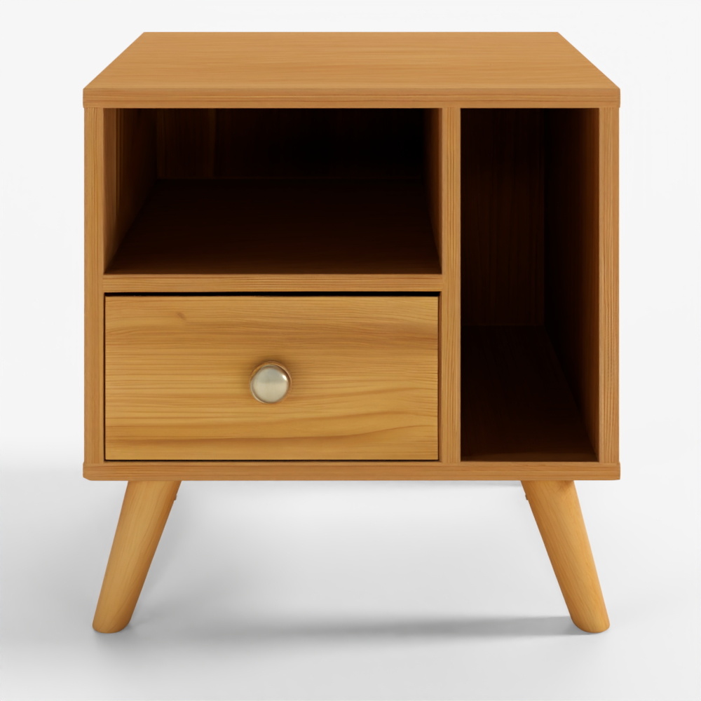 Marketb Marketb Polabo 1-Door Side Table 4850 DC804 Light Brown
