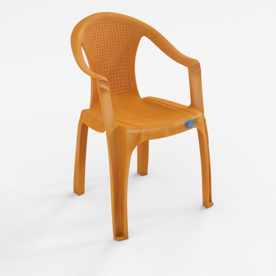 Nilkamal CHR2061 Plastic Arm Chair (Pear Wood)