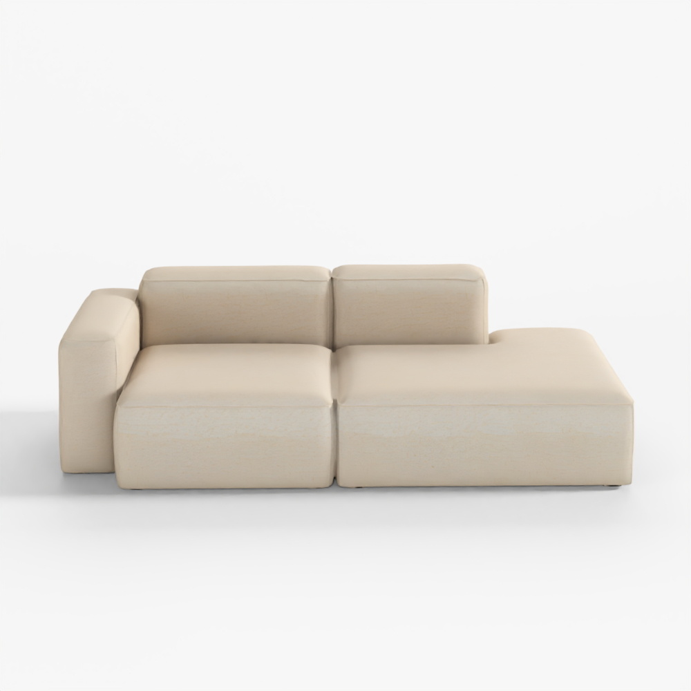 Canapé bas doux Mags avec un accoudoir