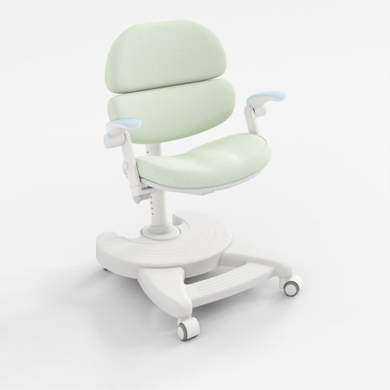 เก้าอี้เรียนสำหรับเด็กสไตล์ครีมพร้อมพนักพิง