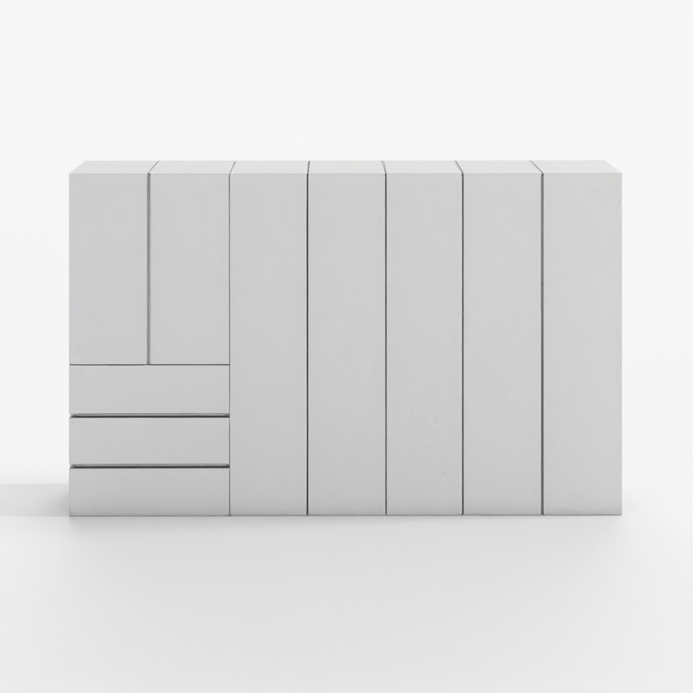 Hanssem Bayer Channel Wardrobe Set White Daily Drawer Type