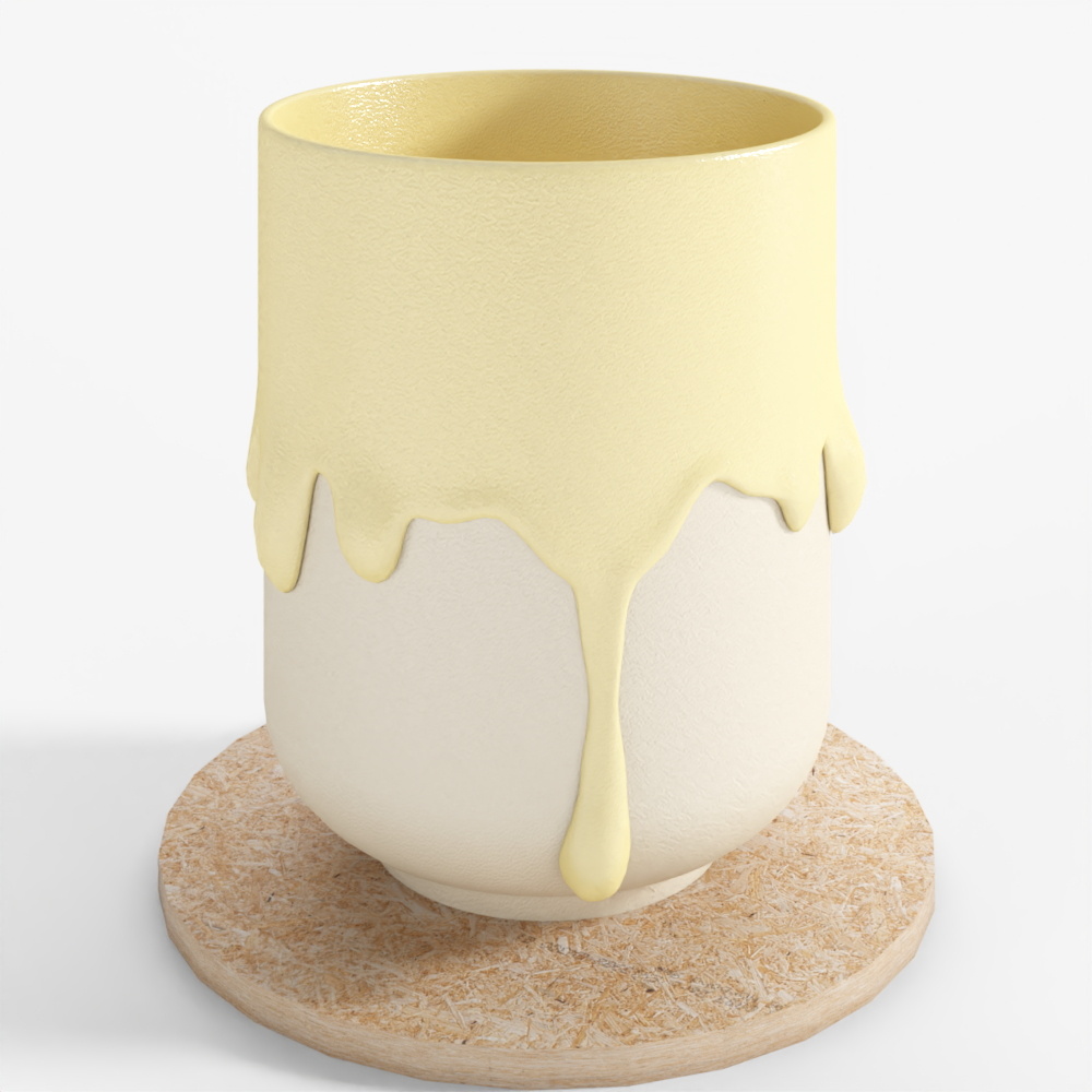 Décor de Tasse Style Crème Moderne