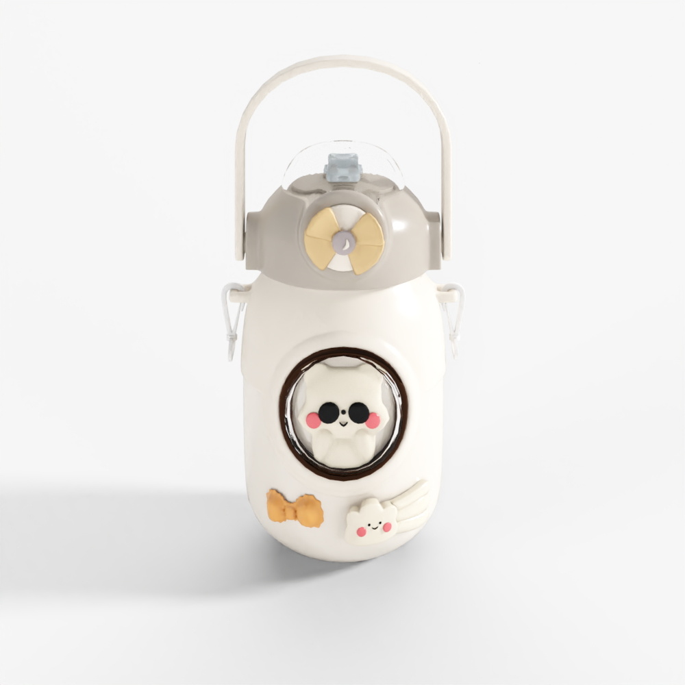 Modern Cream-Style Kettle Decor