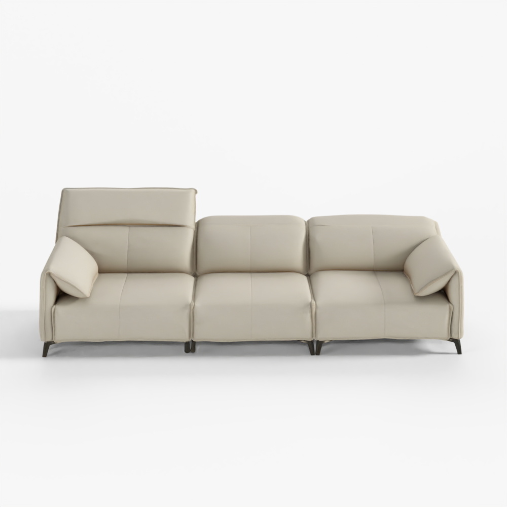 Sofá de Piel Natural Hanssem New Flood de 4 Plazas
